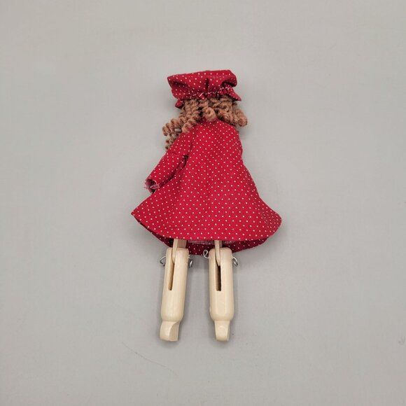 Clothes Pin Girl Doll Handmade Unfinished Project - Picture 3 of 3